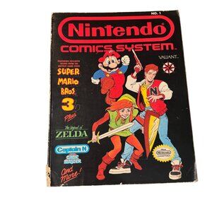 Nintendo Comics System No. 1 Valiant Super Mario Zelda Captain N 1990 Collectibl
